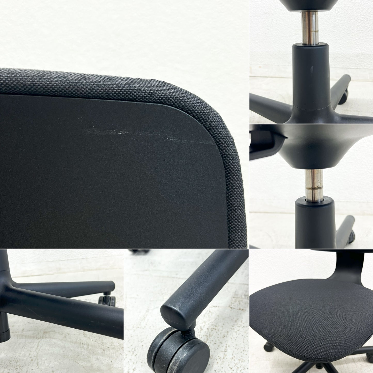 ヴィトラ vitra ルーキー Rookie デスクチェア キャスターチェア コンスタンチン・グルチッチ ブラック系ファブリック 定価￥66,000 〓