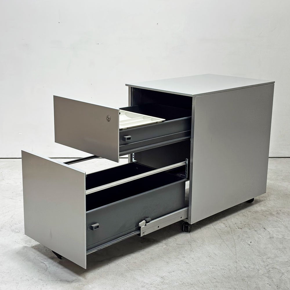 カッシーナ Cassina ixc. AFドロワー AF DRAWER デスクキャビネット ワゴン 鍵付属 キャスターロック機能付き イタリア B ●