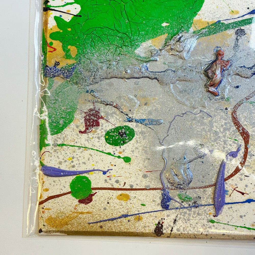 今井アレクサンドル ポストカード 油絵原画 アート 抽象画 アンフォルメル 10×15㎝ 直筆サイン 2015年 現代アート 今井俊満 E ★