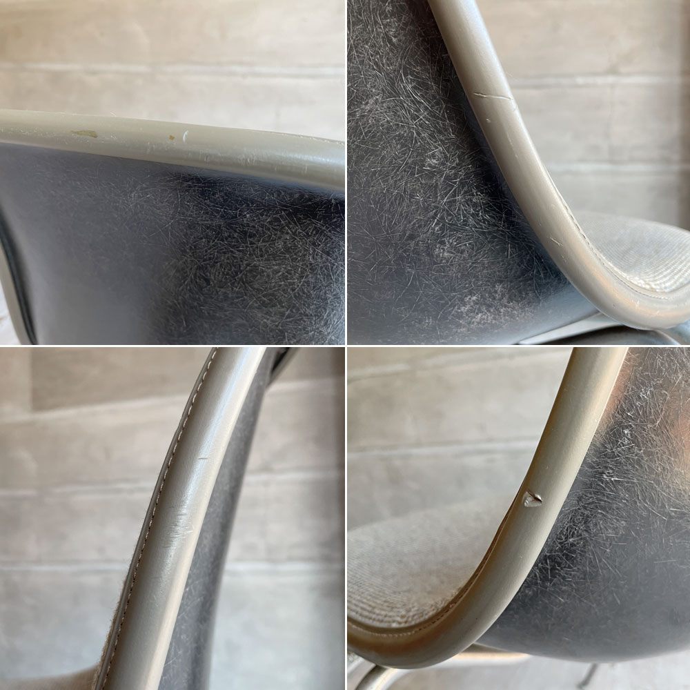 ハーマンミラー Herman Miller サイドシェルチェア セカンド 2ndビンテージ FRP アプホルスター ジラルド生地 スタッキングベース  ナローマウント イームズ ♪
