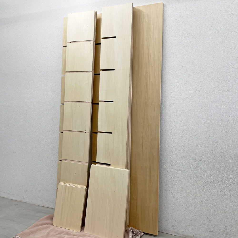 マルゲリータ margherita カウンター付き本棚 デスク オープンシェルフ 書棚 縦7コマ×横7コマ 〓