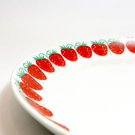 アラビア ARABIA ポモナ POMONA プレート イチゴ Φ23cm ライヤ・ウォシッキネン 北欧食器 フィンランド ビンテージ ★