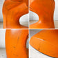 ヨーロピアン タッチ EUROPEAN TOUCH LTD. ネイルチェア MOLDED PLASTIC HAND CHAIR プラスチック ハンドチェア オレンジペインテッド ★