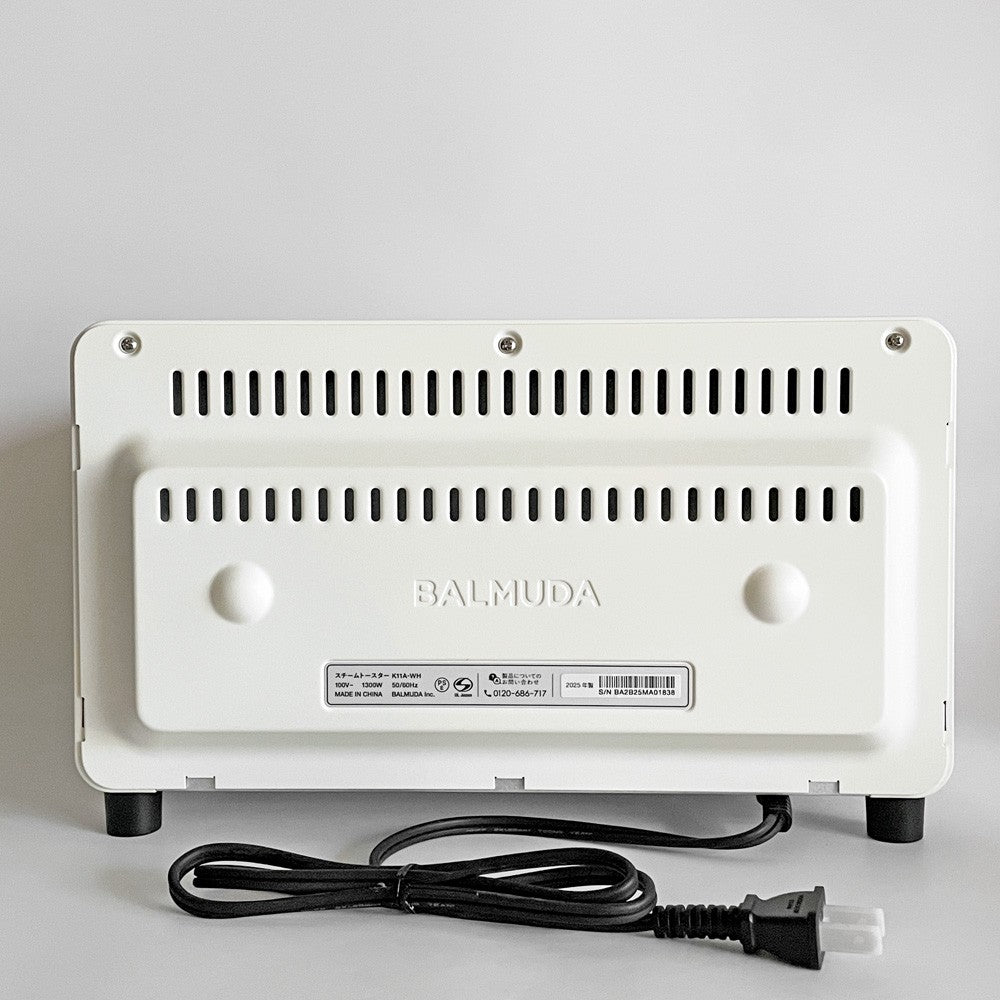 バルミューダ BALMUDA ザ トースター The Toaster スチームトースター K11A ホワイト オーブントースター 2025年製 ミニカップ欠品 ■