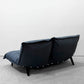 リーンロゼ ligne roset カラン CALIN 2シーターソファ ブルー系 ファブリック ウッドレッグ W167cm イージーカバー付き 定価￥404,800～ ●