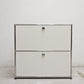 ユーエスエムハラー USMハラー USM Haller モジュラーファニチャー TVボード 1列2段 ドロップダウン x1 ドロワー x1 W77×D37cm ●