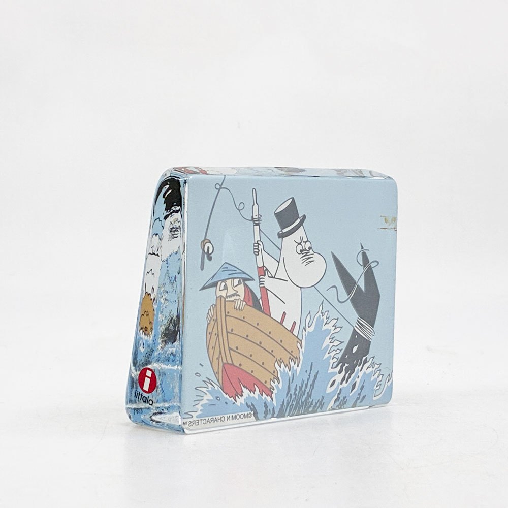 イッタラ iittala ムーミン MOOMIN ムーミンパパ ガラスカード オブジェ ガラス 北欧雑貨 ●