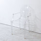 カルテル Kartell ルイゴースト LouisGhost アームチェア クリスタル スタッキング フィリップ・スタルク Philippe Starck イタリア ●