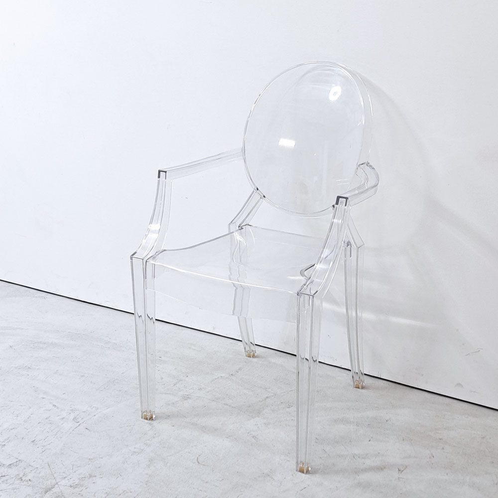 カルテル Kartell ルイゴースト LouisGhost アームチェア クリスタル スタッキング フィリップ・スタルク Philippe Starck イタリア ●