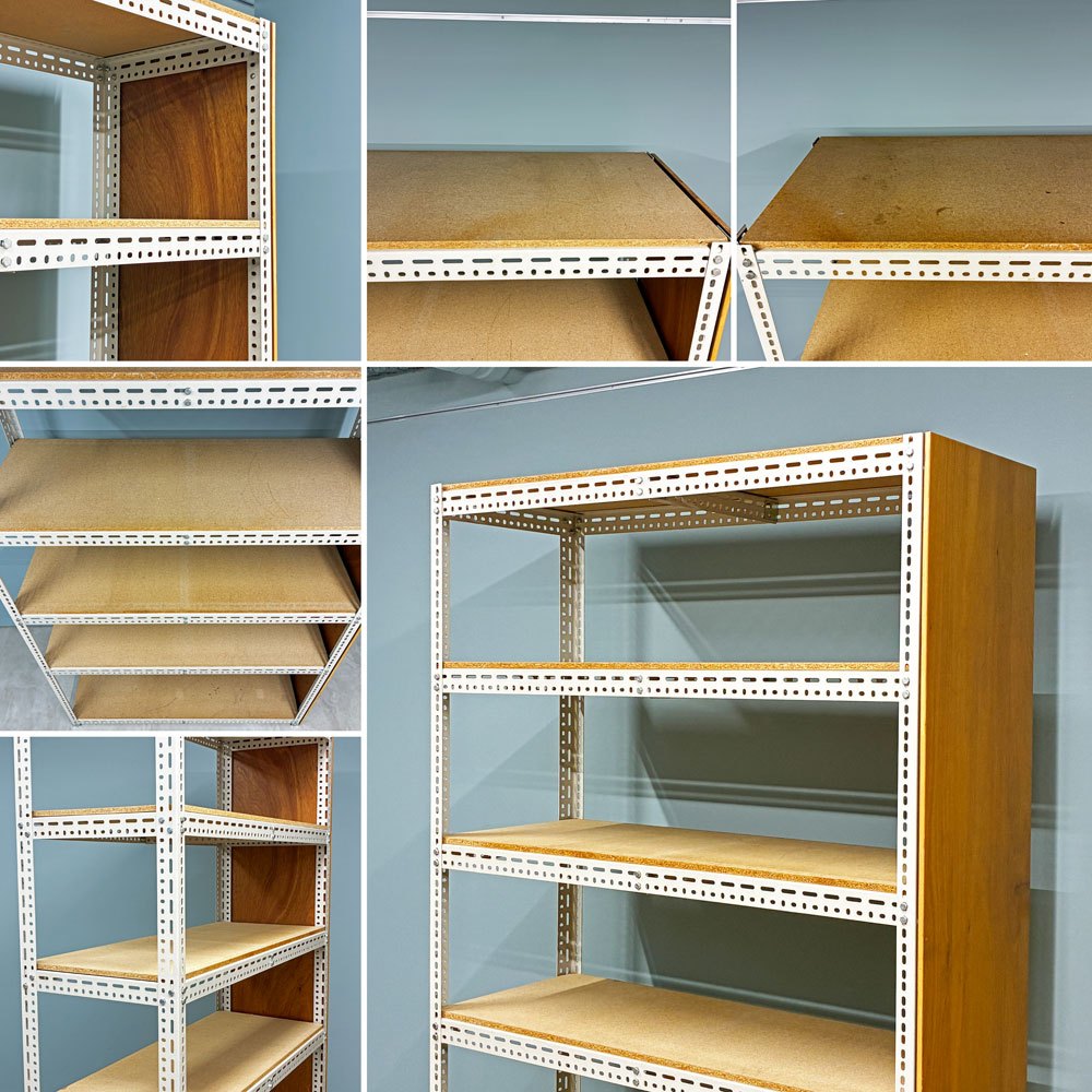 リオン LYON アングルシェルフ SLOTTED ANGLE SHELF 5段 オープンシェルフ W134 x D52 x H200cm P.F.S取扱 ◎