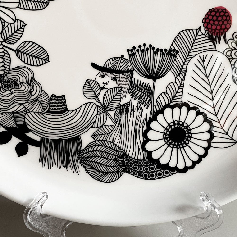 マリメッコ marimekko シイルトラプータルハ Siirtolapuutarha プラター 33cm マイヤ・ロウエカリ Maija Louekari 北欧食器 ♪