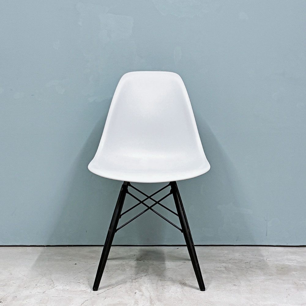 ハーマンミラー HermanMiller サイドシェルチェア ドゥエルレッグ ブラック×エボニー ポリプロピレン製 イームズ ミッドセンチュリー ◎