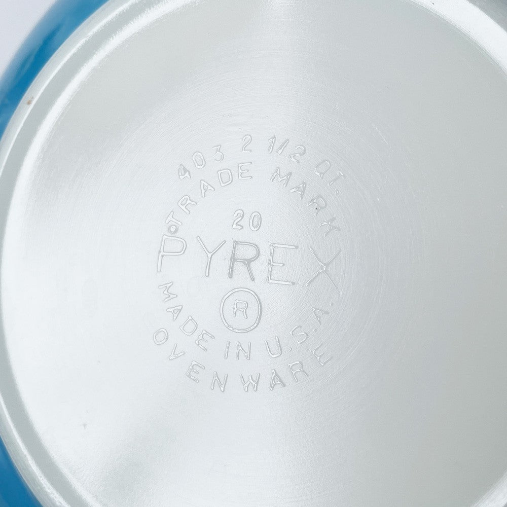 パイレックス Pyrex スノーフレーク ガーランド Snowflake ミキシングボウル 3点セット ブルー ミルクガラス ガラス オールドパイレックス USビンテージ ■