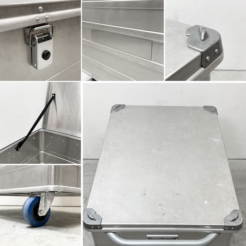 アルポス ALPOS アルミコンテナ ALUMINUM CONTAINER キャスター付き 239L PSF取り扱い 定価￥83,600- ●