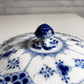 ロイヤルコペンハーゲン ROYAL COPENHAGEN ブルーフルーテッド ハーフレース スープカップ&ソーサー 陶器 北欧食器 廃番 箱付き 未使用 D ♪