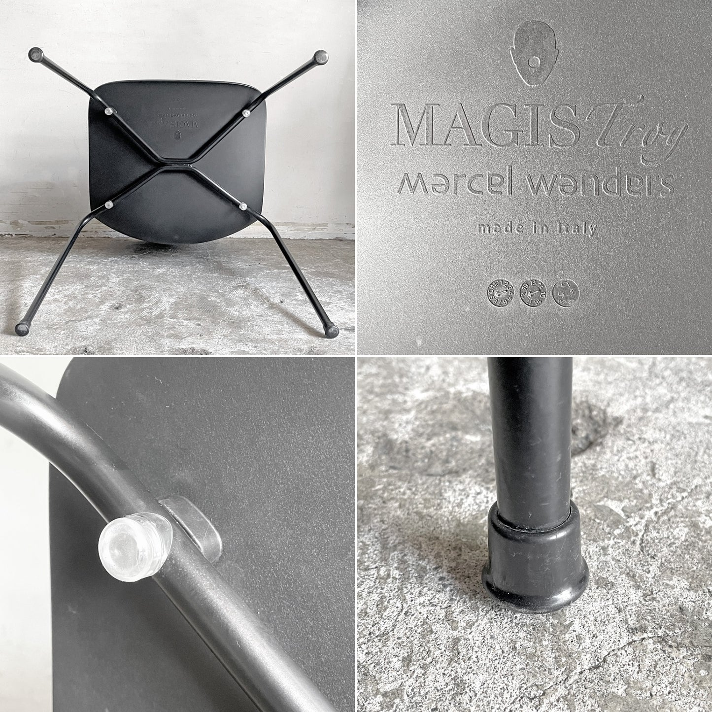 マジス MAGIS トロイ 4レッグス TROY 4-legs ダイニングチェア スタッキングチェア ガーデンチェア マルセル・ワンダース イタリア C ■