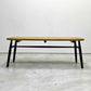モモナチュラル MOMO Natural ベンチ SB BENCH オーク無垢材 ミディアムオイル塗装 2人掛け W110cm 板座 座繰り ●