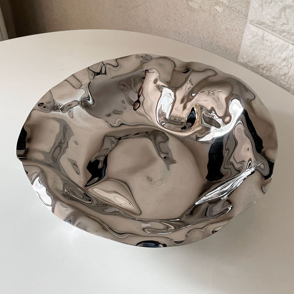 アレッシィ ALESSI サリア Sarria ラウンドバスケット フルーツボウル サービングディッシュ ステンレススチール リュイス・クロテート W27.5cm イタリア B ◎