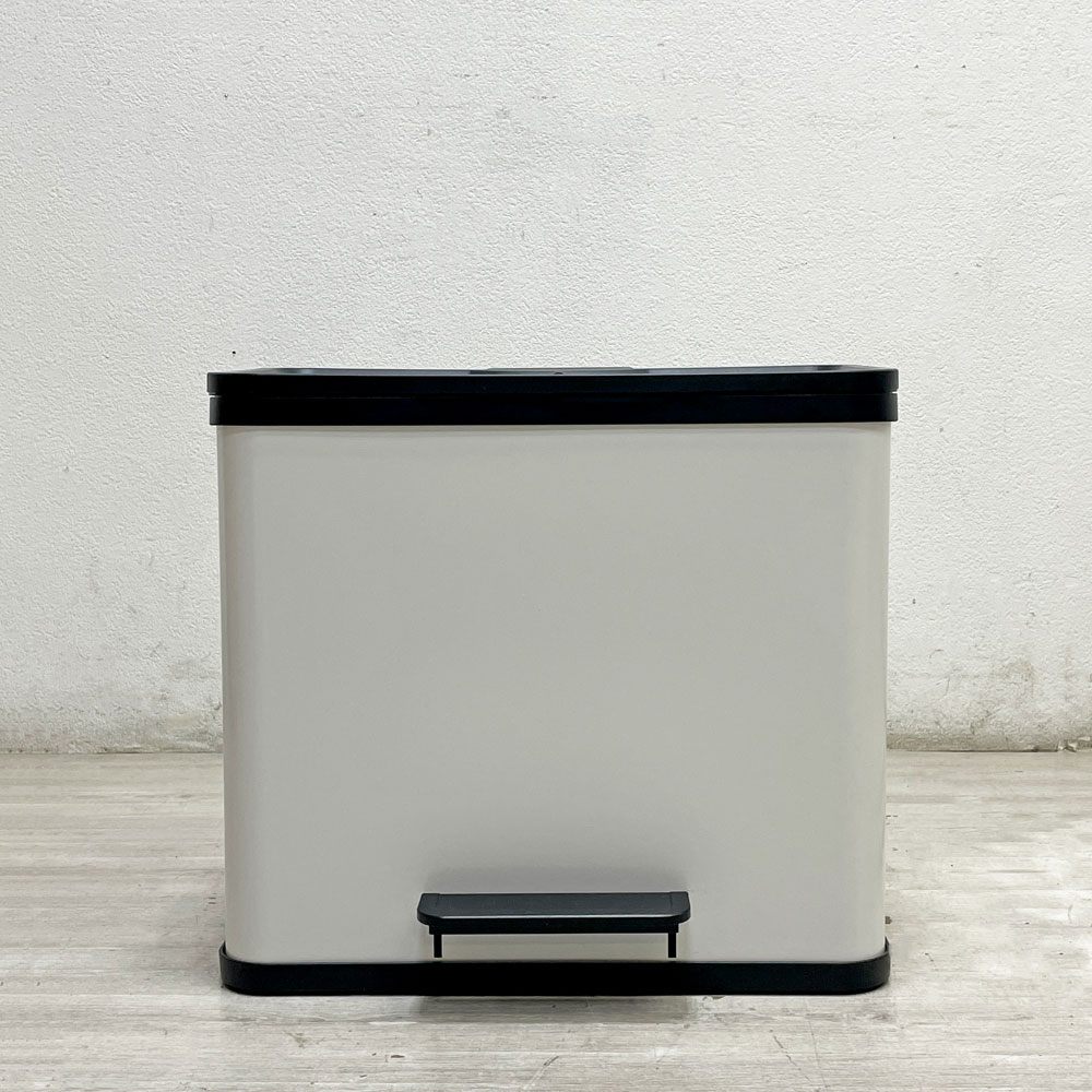 ハイロ Hailo エコデュオプラス ダストボックス トリオ Lサイズ ホワイト フットペダル式 ゴミ箱 バケツ×3個 旧モデル ドイツ ●