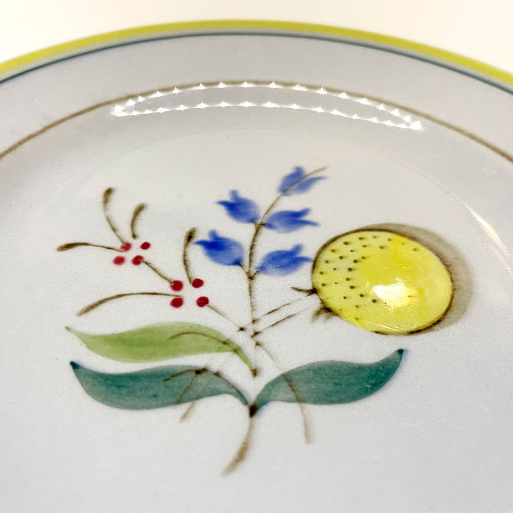 アラビア ARABIA ウィンドフラワー Wind Flower プレート Φ15㎝ 北欧ビンテージ オルガ・オソ 1960年代 北欧食器 C ★