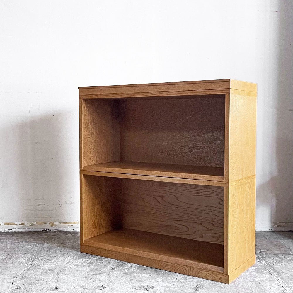 パシフィックファニチャーサービス P.F.S スタッキング ブックケース STACKING BOOK CASE Lサイズ 2段 + TOP&BASE オーク材 ■