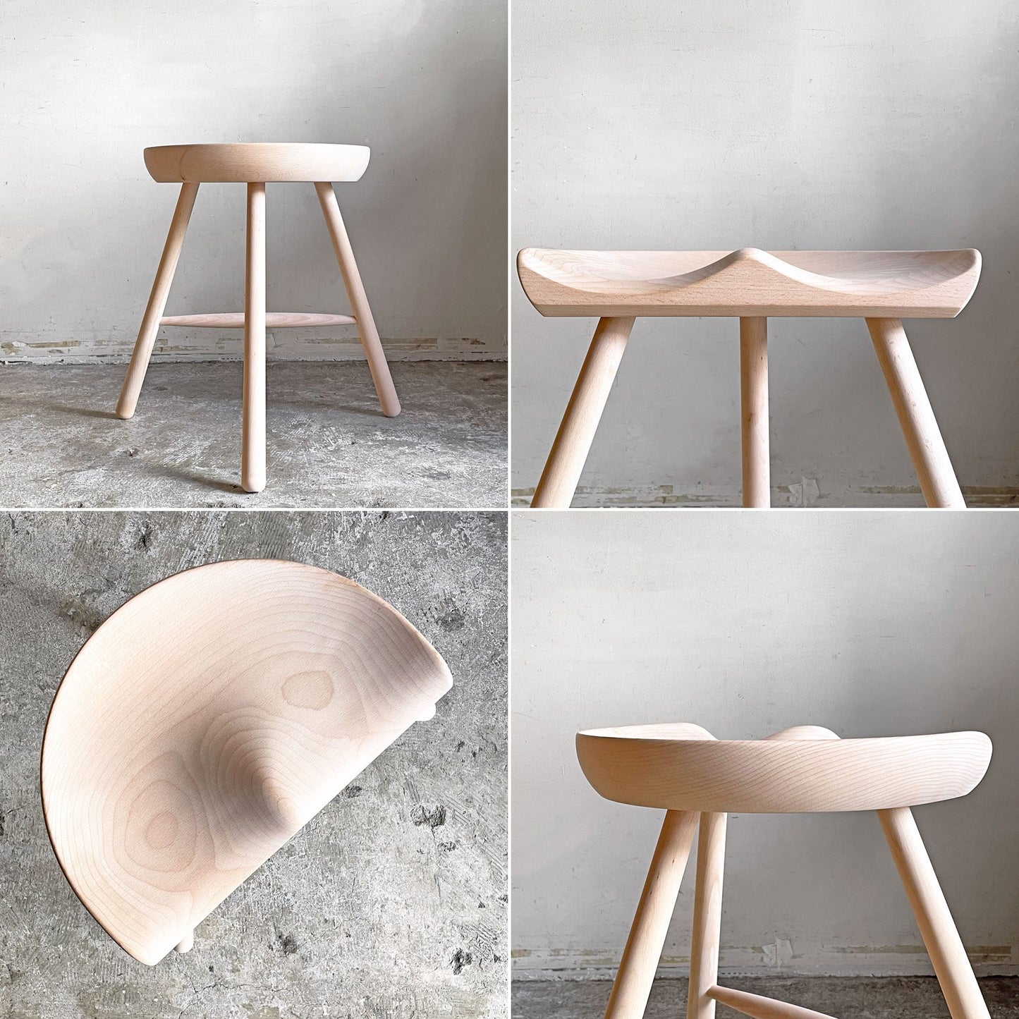 ワーナー Werner シューメーカーチェア Shoemaker Chair NO.49 スツール ビーチ材 ソープフィニッシュ ラーズ・ワーナー デンマーク 北欧家具 ■