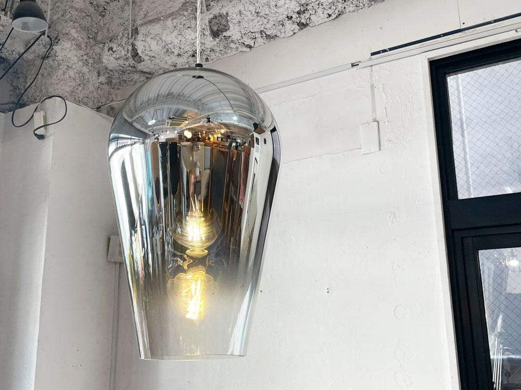 トムディクソン Tom Dixon フェイド ペンダントライト Fade Pendant クローム色 廃番 定価115,500円 箱付 展示品 ★