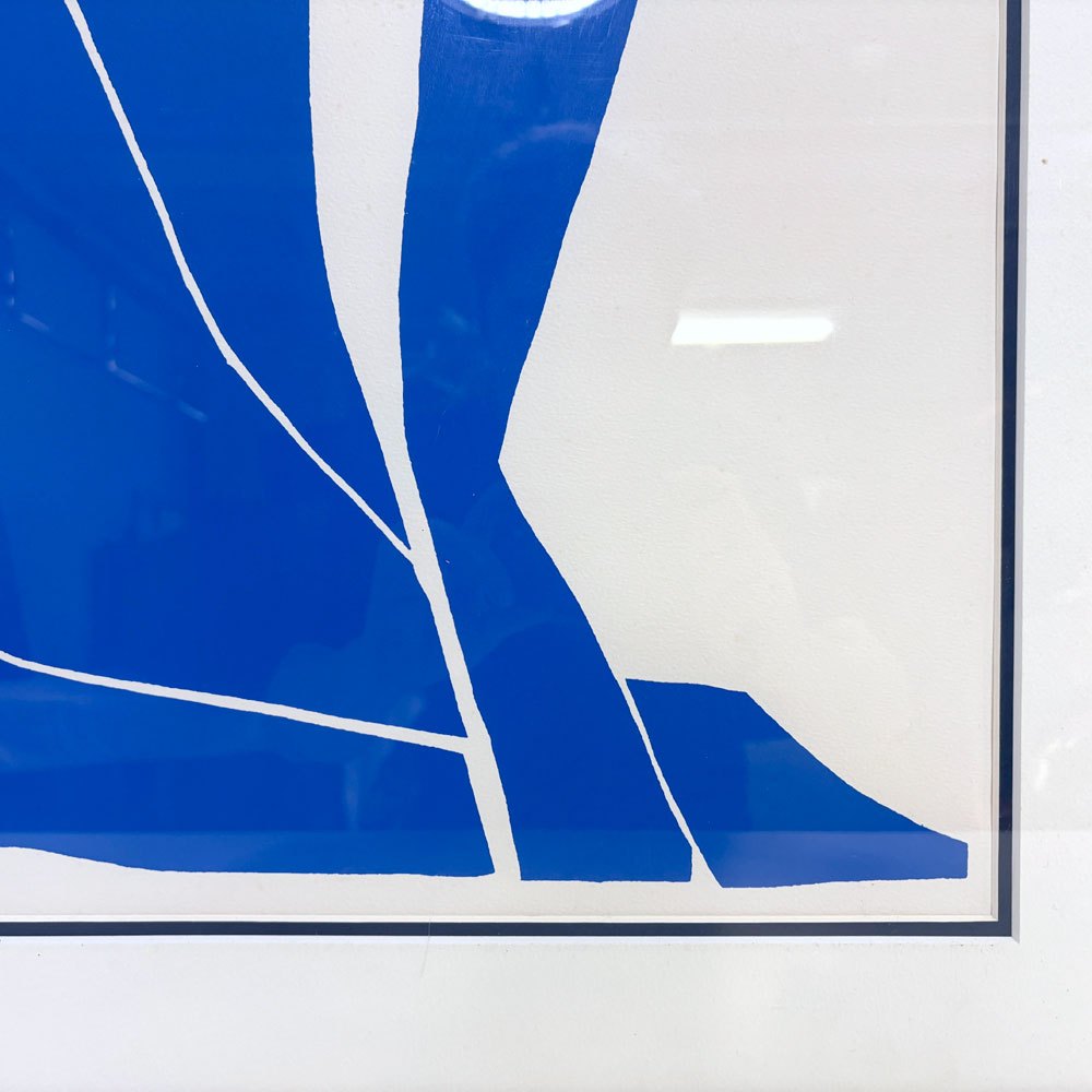 アンリ マティス Henri Matisse ブルーヌード2 Blue Nudes II シルクスクリーン ポスター W98×H103.5cm 額装品 ●