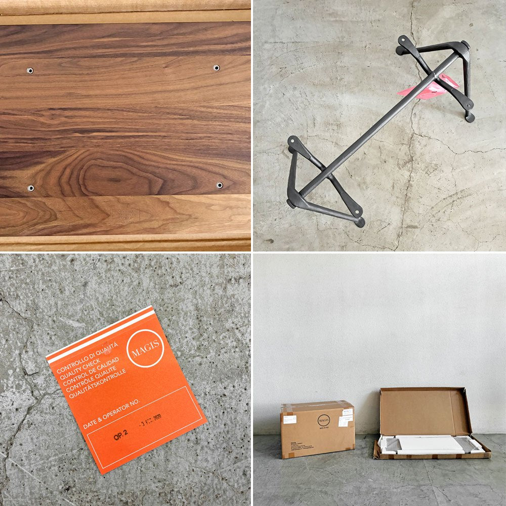 マジス MAGIS オフィチーナ Officina コーヒーテーブル センターテーブル ウォールナット材 W90cm 箱付 ロナン＆エルワン・ブルレック 未使用品 廃番モデル 〓