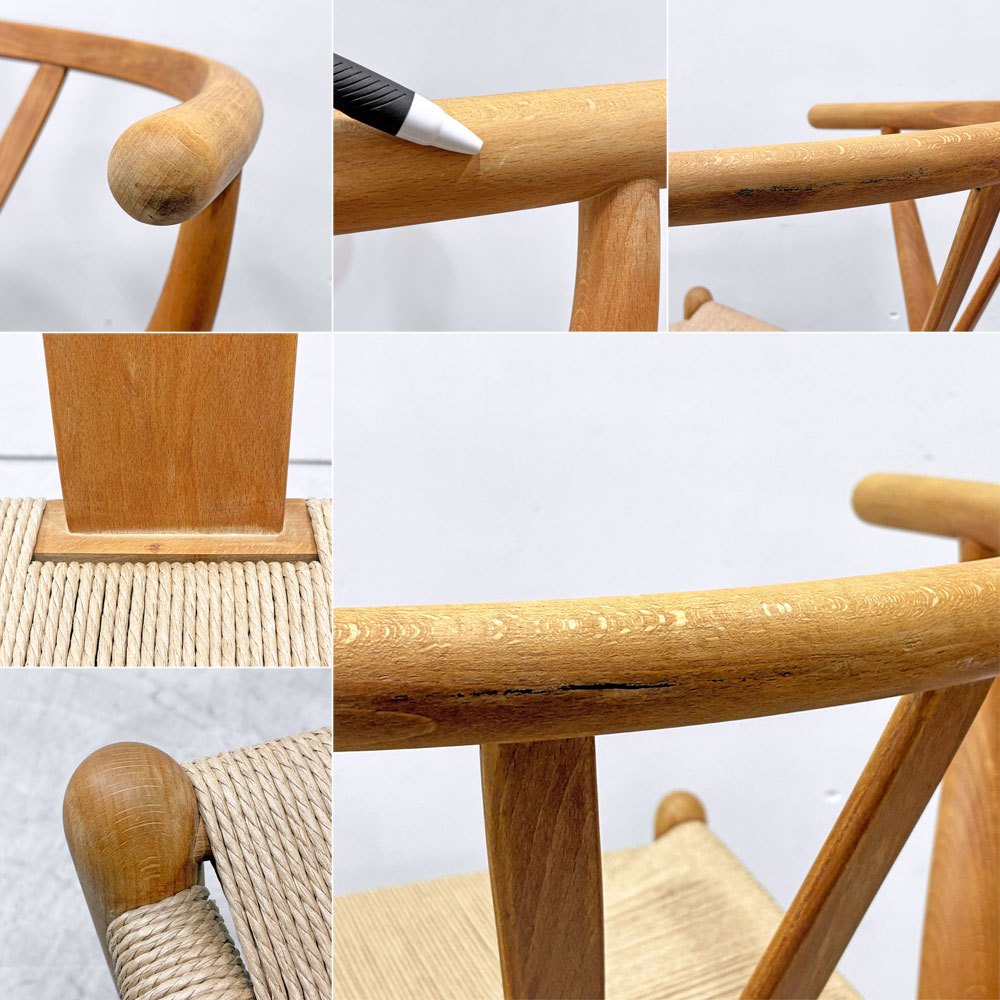 カールハンセン＆サン Carl Hansen & Son CH24 Yチェア オイルフィニッシュ ビーチ材 ハンス・J・ウェグナー デンマーク ペーパーコード張替済 日本仕様サイズ ビンテージ C ●