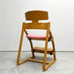 豊橋木工 TOYOMOKU アップライトチェア UPRIGHT CHAIR ナチュラル × ピンク  交換用座面カバー付き PVC ベビーチェア キッズチェア ●