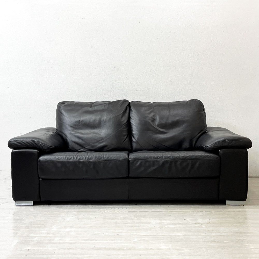 アクタス ACTUSギャラリーM GalleryM カナル KANAL 3シーターソファ 本革 ムスタリング Musterring ドイツ ●