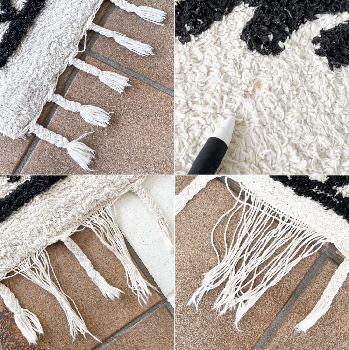 ジャーナルスタンダードファニチャー j.s.F エフィ ラグ Effie RUG 絨毯 203×149cm コットン インド製 ◇