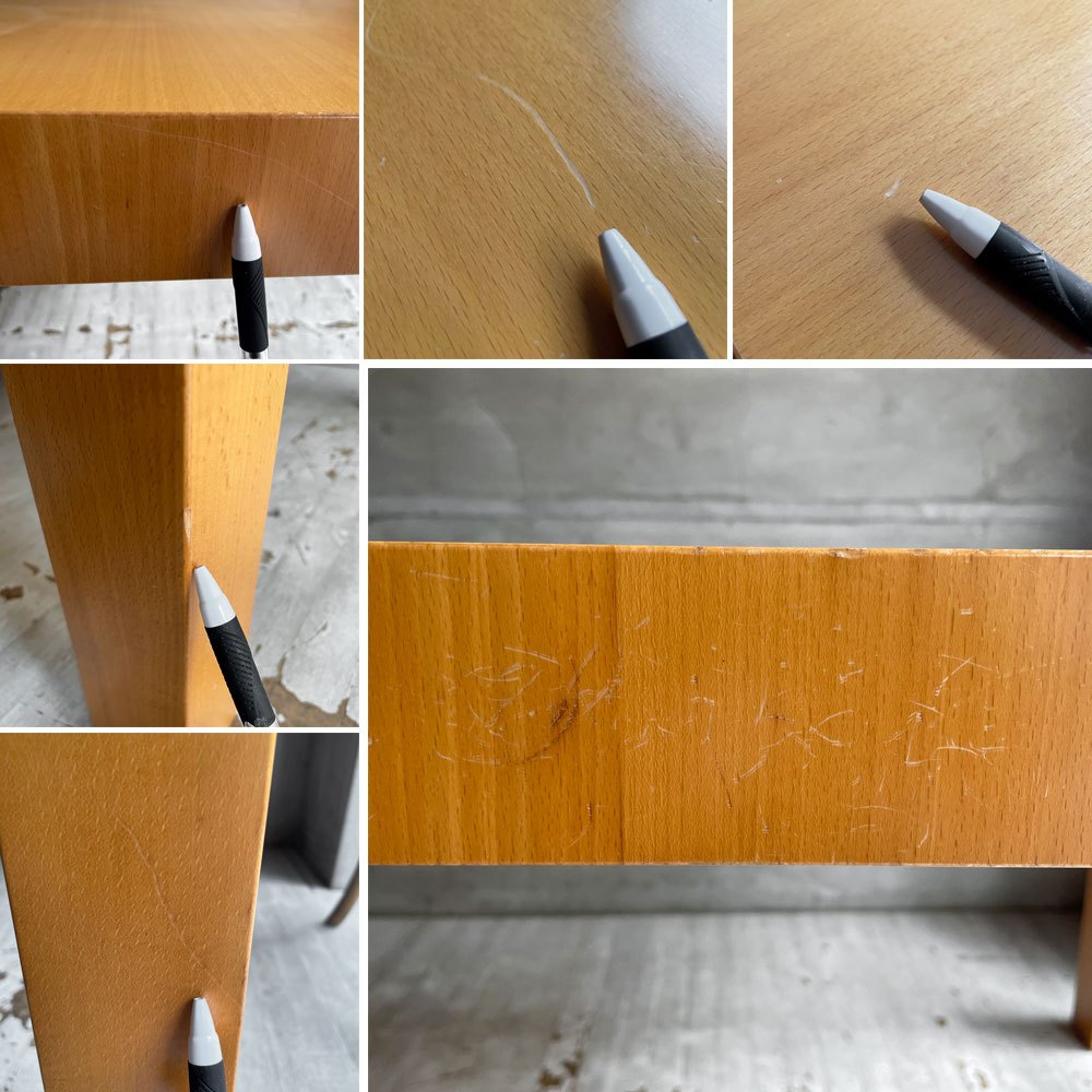 カッシーナイクスシー Cassina ixc. マトリクス MATRIX ダイニングテーブル ビーチ材 モダンスタイル 現状品♪
