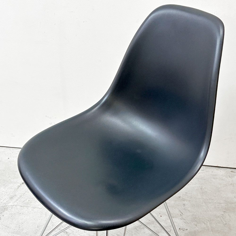 ヴィトラ Vitra サイドシェルチェア エッフェルベース ポリプロピレン製 ブラック  C&R イームズ ミッドセンチュリーデザイン ●