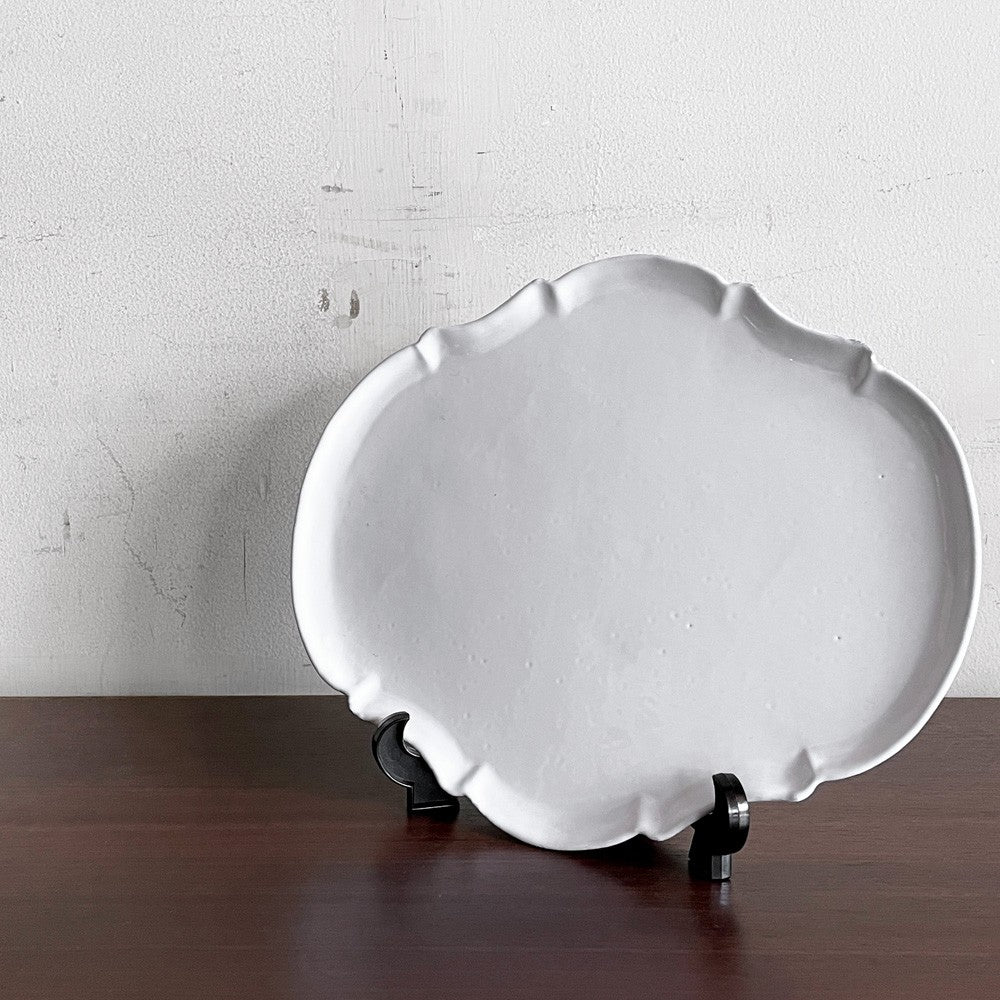 アスティエ・ド・ヴィラット Astier de Villatte ローマ Rome ラージディナープレート W29cm 陶器 フランス A ■