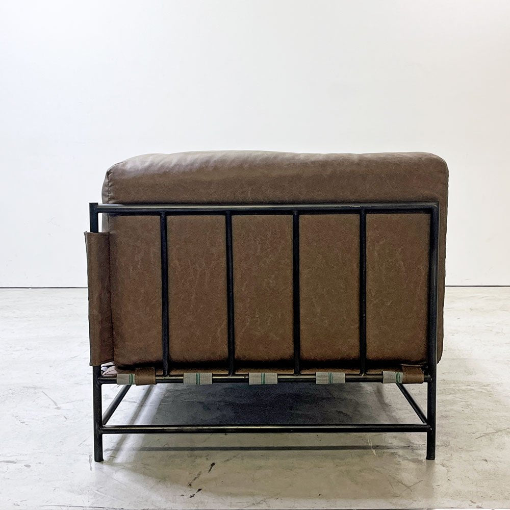 ジャーナルスタンダードファニチャー j.s.F ラバルセクショナルソファ LAVAL SECTIONAL SOFA 3Pソファ スチール レザー調ファブリック 工業系 ●