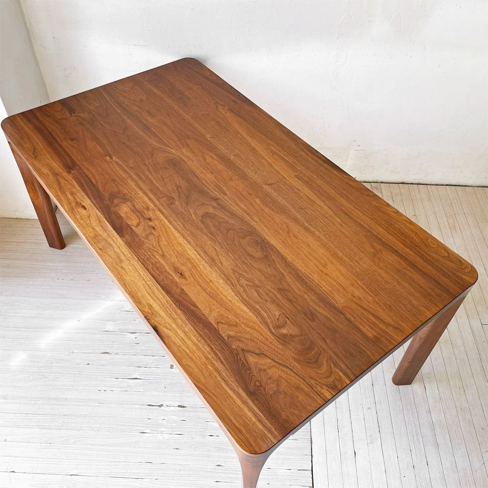 カリモク Karimoku ダイニングテーブル DD5235 ウォールナット無垢材 W150cm オーダー品 美品 参考定価293,700円 ★