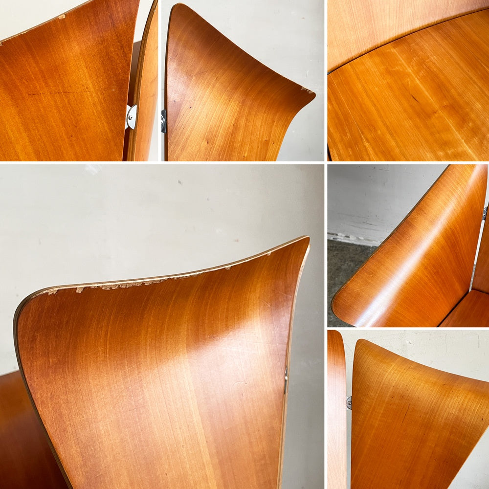 フリッツハンセン Fritz Hansen VM3 ヴィコチェア VICO Chair ヴィコ・マジストレッティ スタッキング プライウッド 北欧家具 廃番 ■