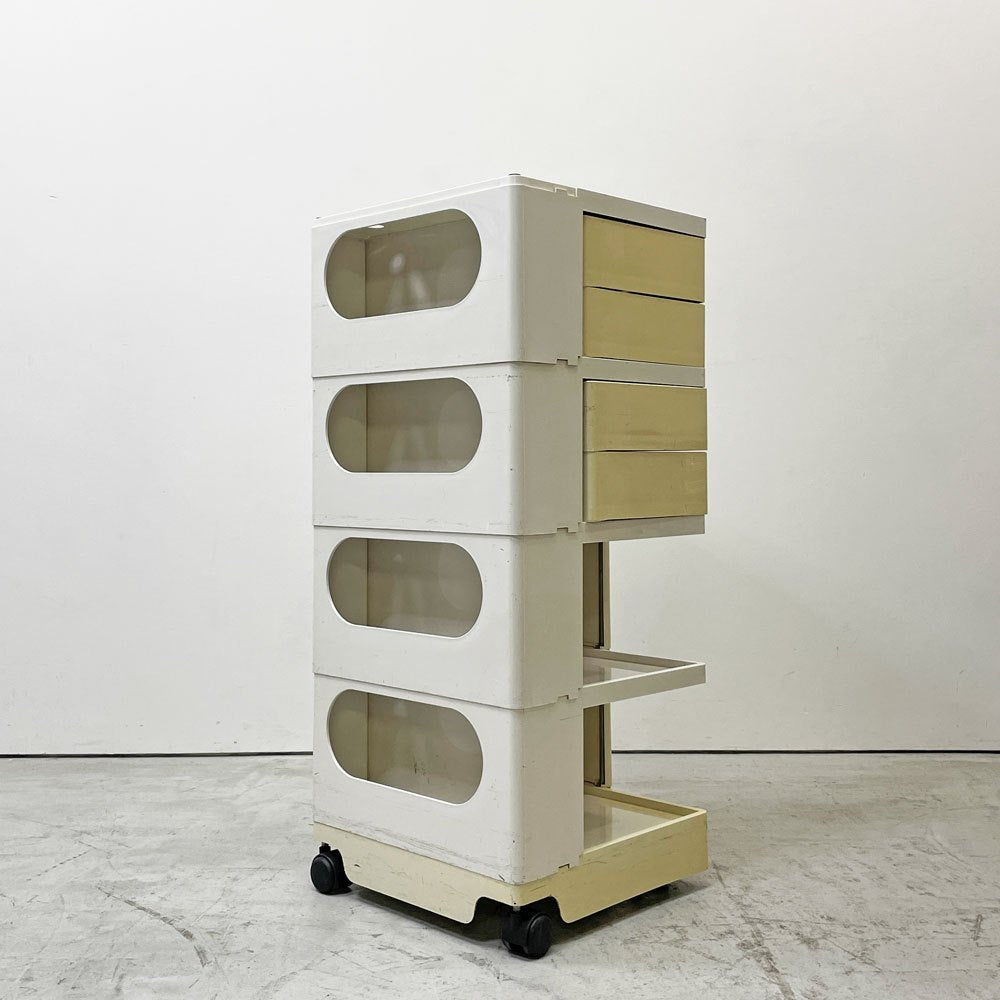 ビエッフェプラスト パドヴァ BIEFFEPLAST PADOVA ボビーワゴン 4段4トレイ ジョエ・コロンボ Joe Colombo ビンテージ ●