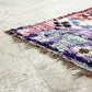 マロック MAROC モロッカンラグ MOROCCAN RUG ボシャルウィット Boucherouite 230×153cm 手織り絨毯 ラグ モロッコ ●