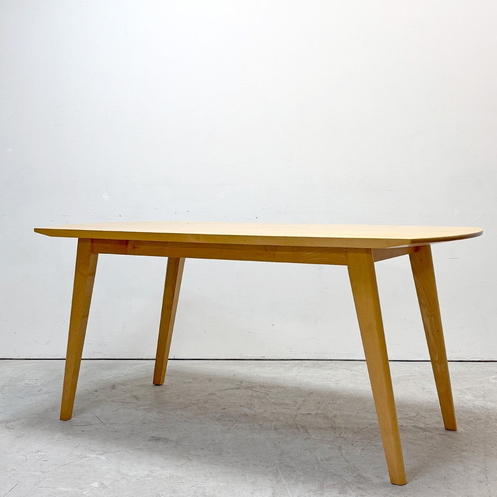 イデー IDEE アーク ARC ダイニングテーブル メープル無垢材 ナチュラルスタイル 北欧スタイル W160cm ●