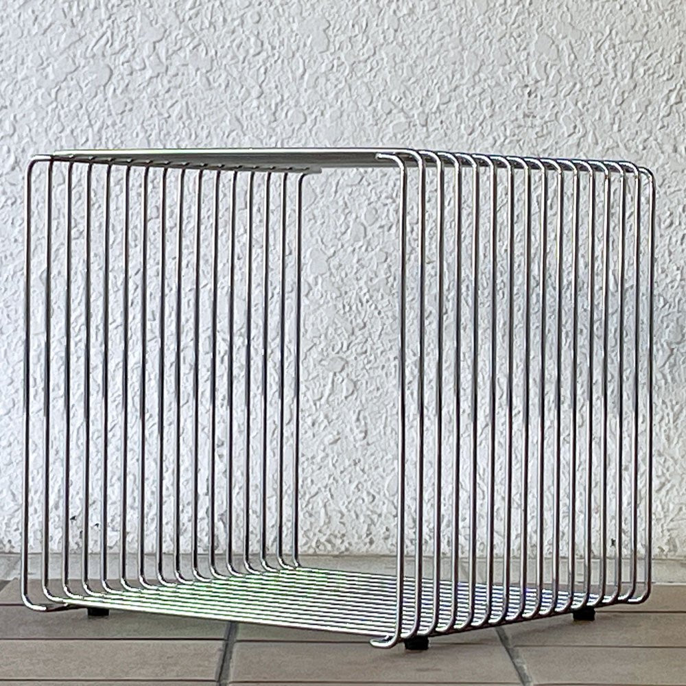 モンタナ Montana パントンワイヤー Panton Wire Single シングル クローム 34.5×34.5cm 脚付 ヴェルナー・パントン デンマーク ◇