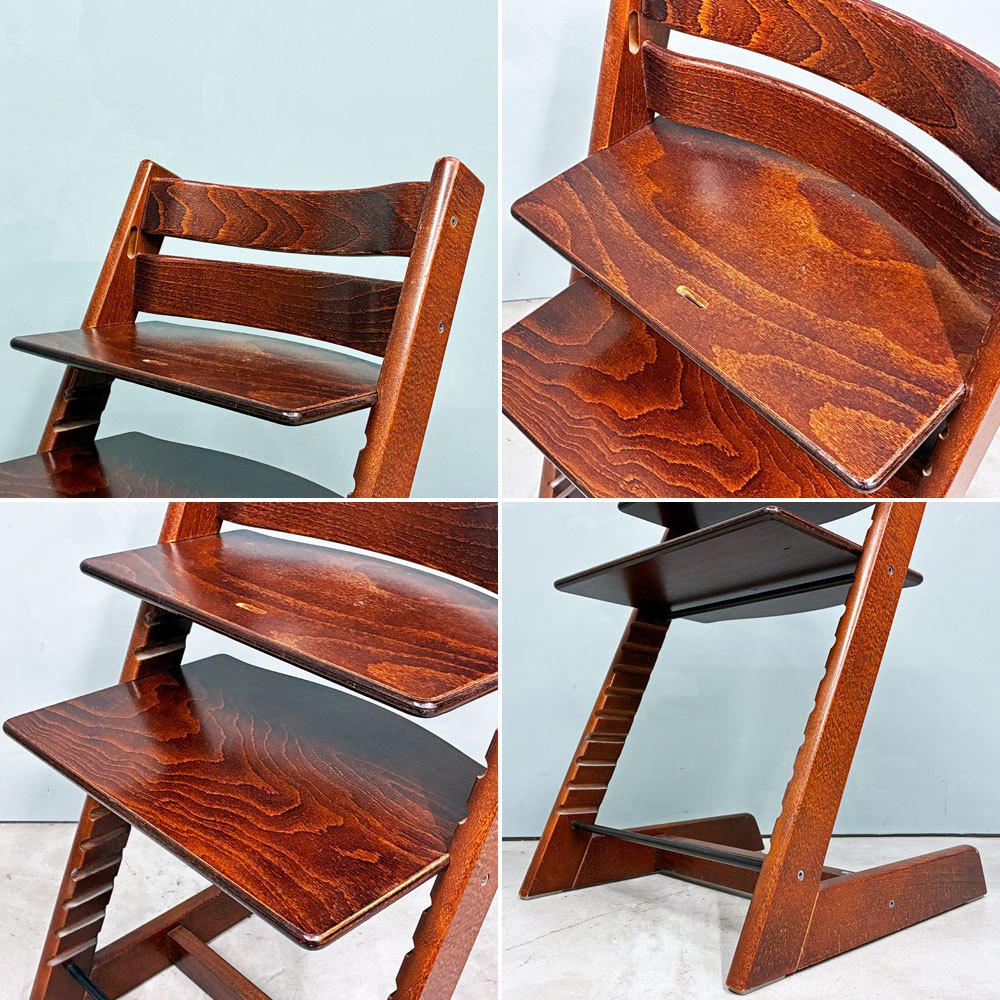 ストッケ STOKKE トリップトラップ TRIPP TRAPP ベビーチェア キッズチェア ブラウン S/N無し ノルウェー 北欧家具 ◎