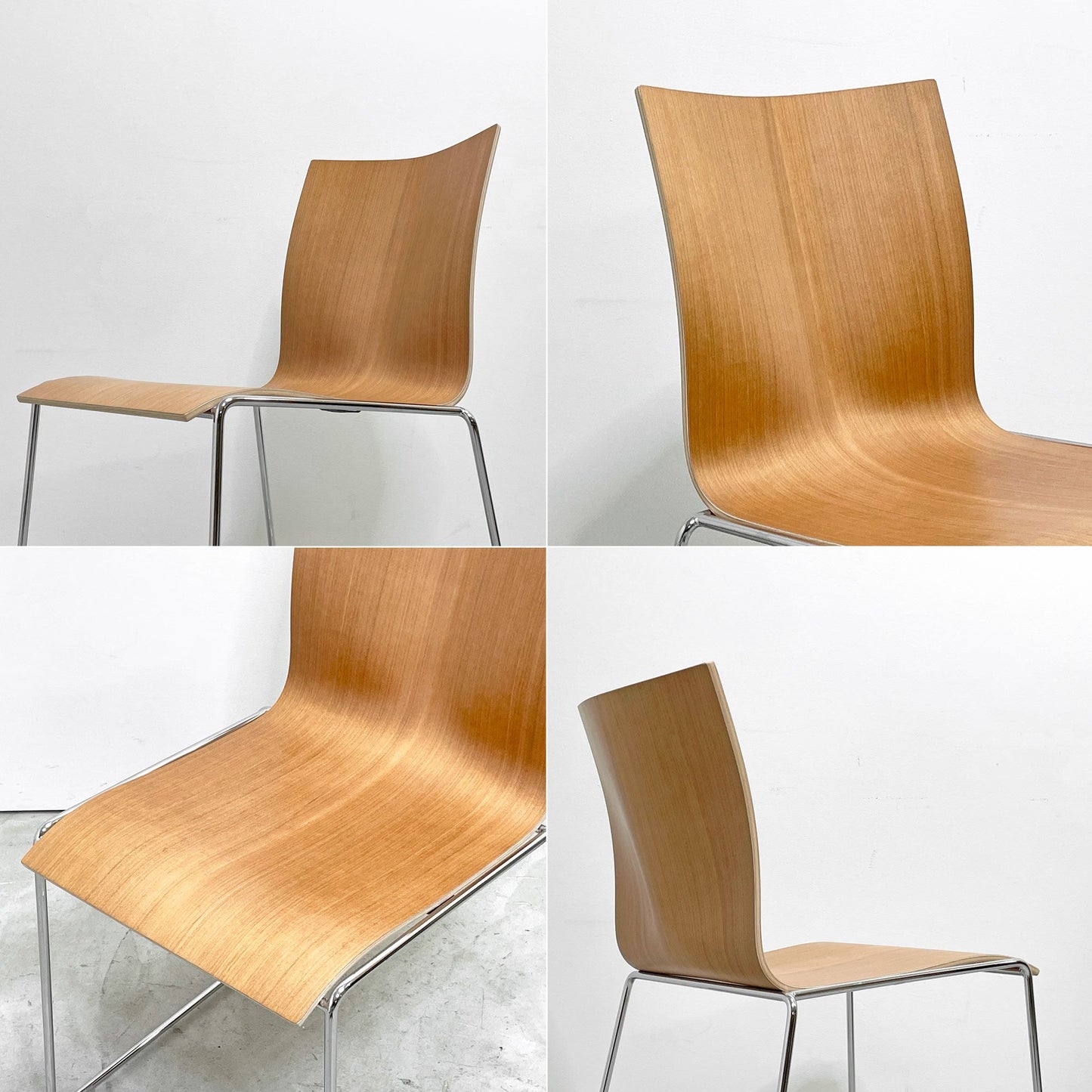 エンゲルブレヒト Engelbrechts チャリック CHAIRIK 107 ダイニングチェア スタッキング そり足 チェリー 未使用品 デンマーク ●