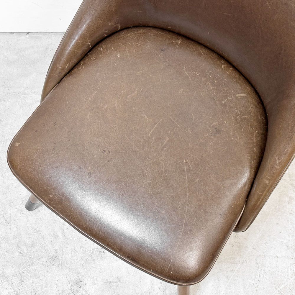 ジャーナルスタンダードファニチャー journal standard Furniture j.s.F バワリー BOWERY ダイニングチェア レザー 定価￥40,700- ●