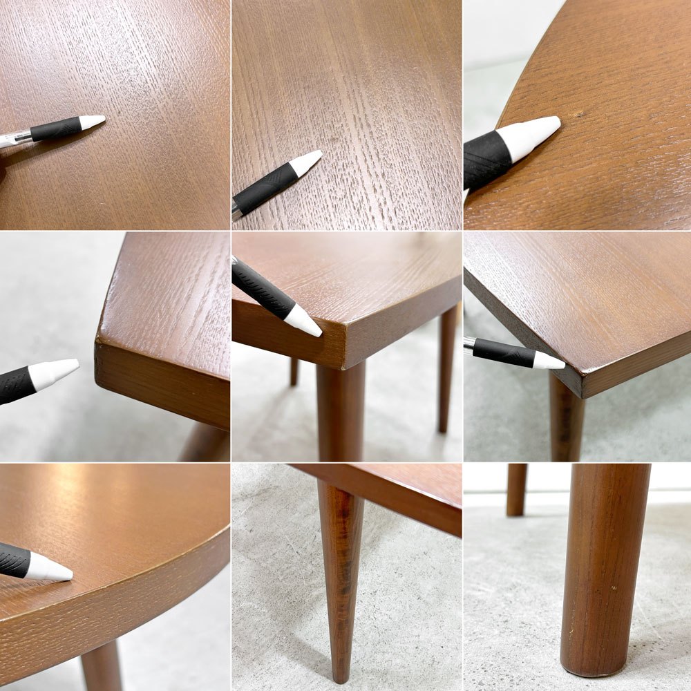 フランフラン Francfranc パルセイロ PARCEIRO ダイニングテーブル アッシュ材 ブラウン W120cm 壁付け ナチュラルモダン ●