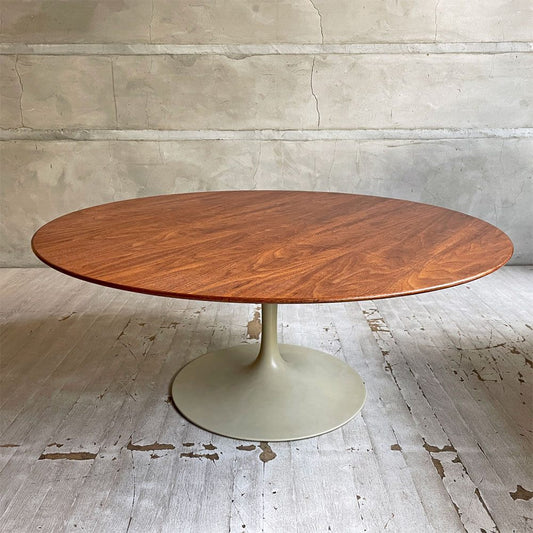 ノル Knoll ビンテージ チューリップ  ラウンド センターテーブル ローテーブル コーヒーテーブル ウォールナット材 エーロ・サーリネン Eero Saarinen ノール ミッドセンチュリー 希少 ♪