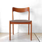 デンマークビンテージ Danish Vintage チーク材 ダイニングチェア デンマーク ファブリック 北欧家具 B ★
