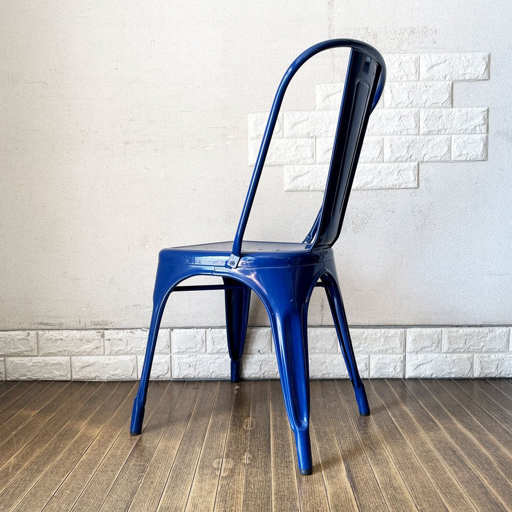 トリックス TOLIX エーチェア A-chair ダイニングチェア スタッキングチェア スチール製 ネイビー グザビエ・ポシャール フランス 定価￥99,000- 廃番カラー ◎